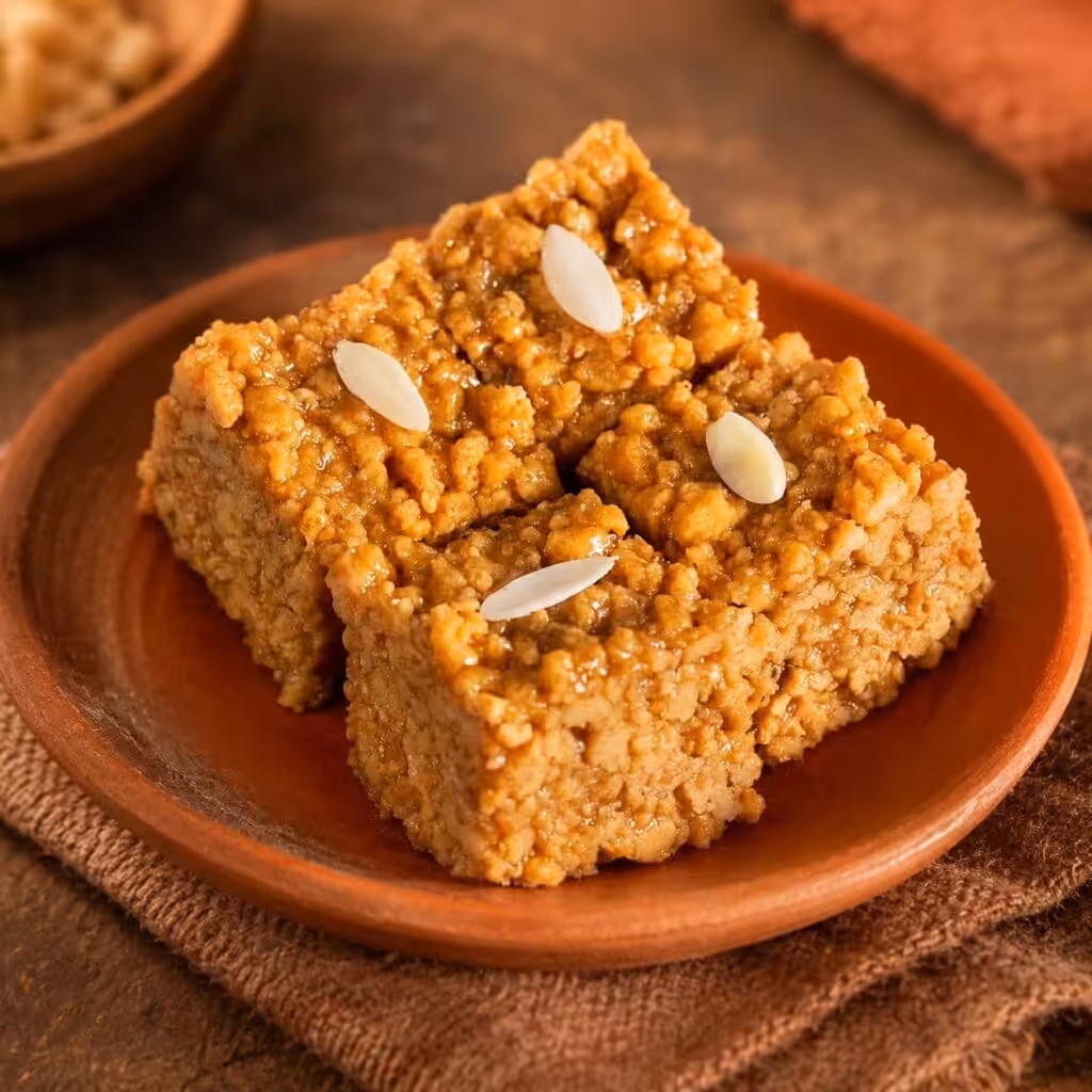 Hafsi golden-brown fried chhena sweet - Manha Sweets Bogura