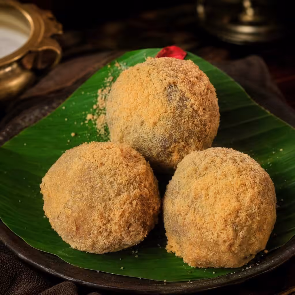 Special kalojam with saffron syrup and pistachio - Manha Sweets